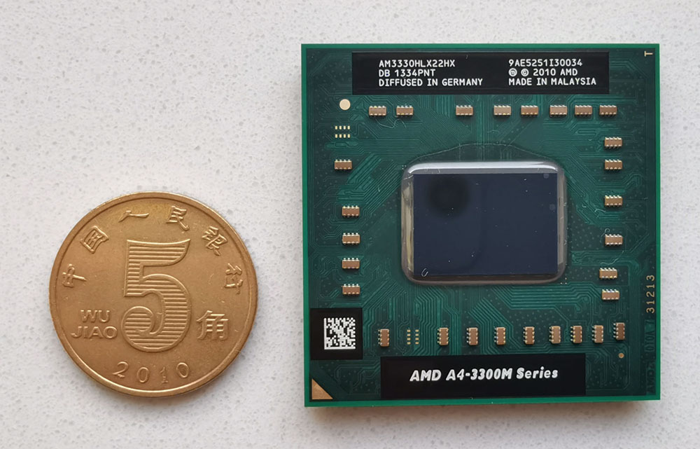 AMD A4-3300M 正面