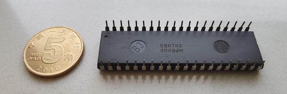 AMD P80C287-10 反面