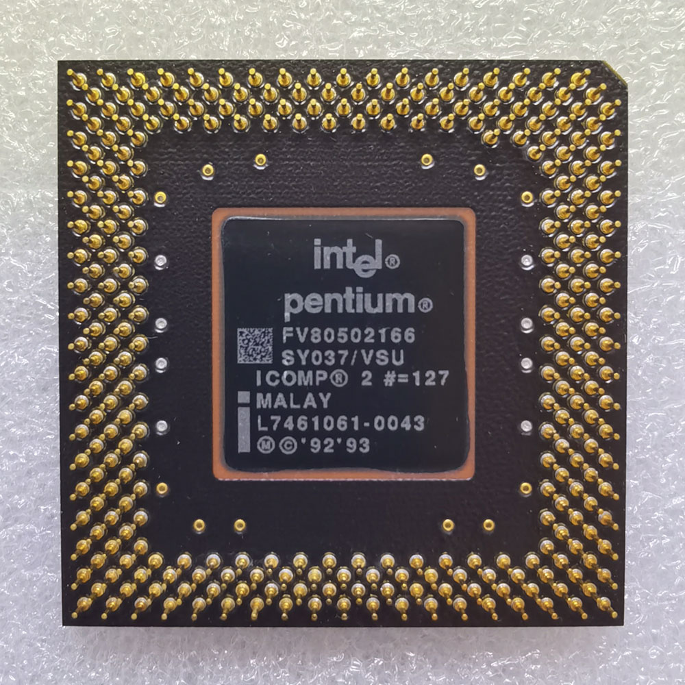 Intel Pentium FV80502166 反面