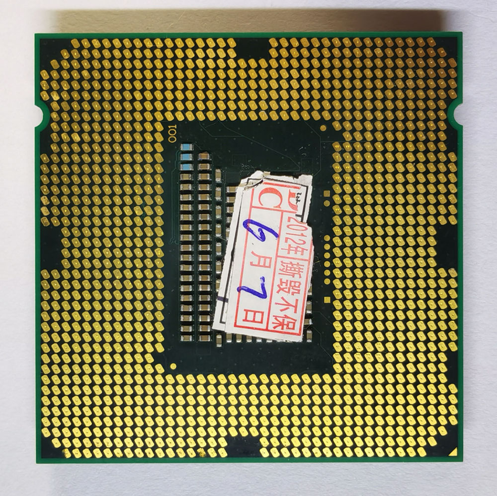 Intel Pentium G620 反面