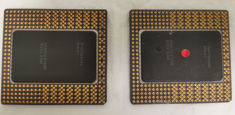 Intel Pentium Pro KB80521EX200 反面