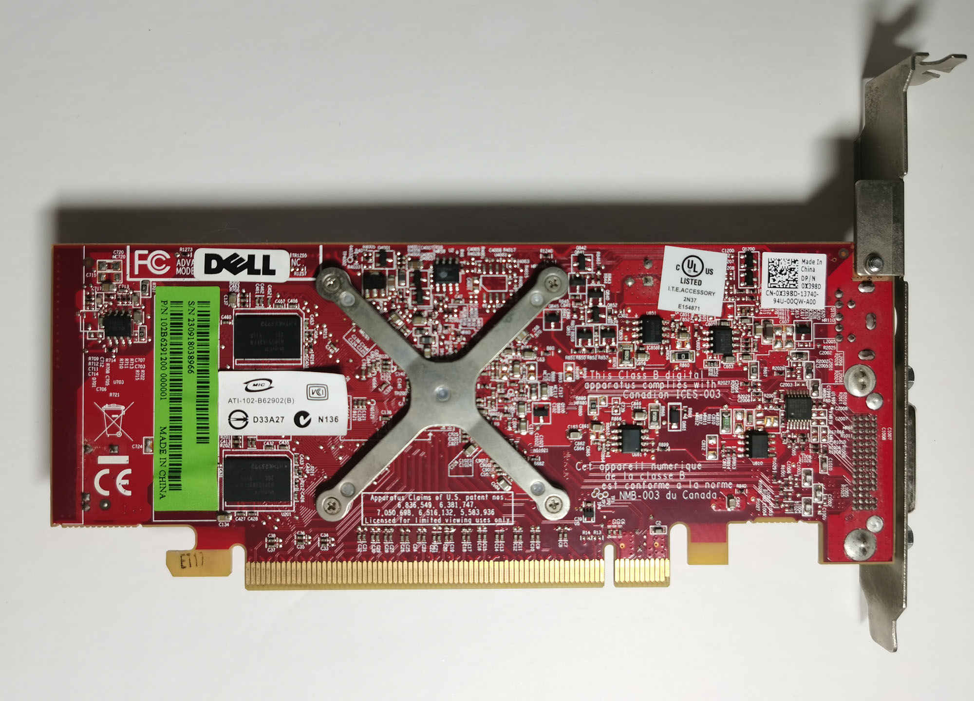 ATI Radeon HD 3450 背面